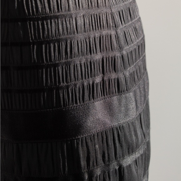 Chanel Vintage Fall/Winter 1992 Black Lesage Ribbon Silk Bodycon Midi Dress - Picture 10 of 16